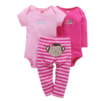 Fetita dot print romper+pantaloni fluture model 3 piece set haine de bumbac 2020 haine de primăvară pentru 0-24 copilul nou-născut