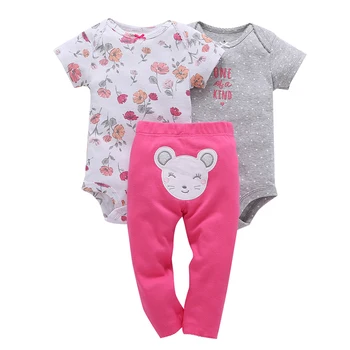 Fetita dot print romper+pantaloni fluture model 3 piece set haine de bumbac 2020 haine de primăvară pentru 0-24 copilul nou-născut
