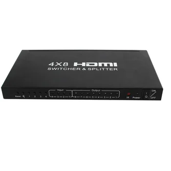 4X8 HDMI Switcher Splitter HDMI 4 din 8 splitter Comutator 4KX2K HDMI V1.4 cu control IR