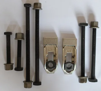 M8 instrument de Prindere pereche cu set suruburi de lungime 60 mm, 90 mm,120 mm fiecare 2 buc, utilizați pentru mașinile care au T-slots