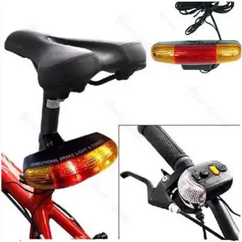 7 LED-uri de biciclete Biciclete de Semnalizare Direcție Frână Lumină de Lampă 8 sunet de Corn Fix muntele Set de Biciclete de Siguranță Lumină în Întuneric P40