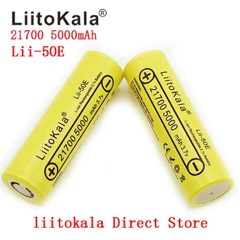 LiitoKala 3.7 V 21700 5000mah Baterie Reîncărcabilă 40A 10C de descărcare de gestiune de Mare Putere baterii Pentru Aparate de Mare putere