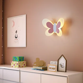 Macaron Fluture Led-uri Lumina de Perete Sconces corp de Iluminat Decorațiuni pentru Camera de zi Dormitor Oglindă Lumina Baie Corpuri de iluminat Moderne