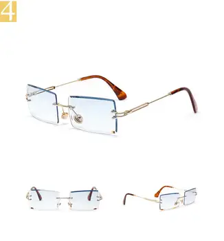 EYECRAFTERS Mic Moda ochelari de Soare Femei fără ramă Pătrată Ochelari de Soare Femei Nuante Stil de Designer de sex Feminin Uv400 Retro sex Masculin