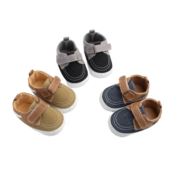 Băiețelul Pantofi de Panza Clasic Copil Nou-născut pantofi Pentru Băiat Prewalker Prima Pietoni copil pantofi pentru copii 0-18M Star Model