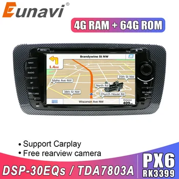 Eunavi 2 Din Android Radio Auto Audio DVD Pentru Seat Ibiza 6j 2009 2010 2011 2012 2013 Player Multimedia 2Din cu Ecran de Navigare GPS
