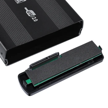 3.5 Inch USB 2.0 SATA HDD Extern Disc Cutie de Hard Disk Cabina de Caz Capacul de Stocare Extern Cutie cu Cablu USB-Plug SUA 16914