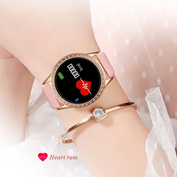 LIGE Ceas Inteligent Femei OLED Ecran Color Monitor de Ritm Cardiac Doamnelor ceas de Moda Fitness Tracker Sport Smartwatch brățară Inteligent