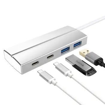 Tip C HUB USB 3.0 Splitter Dongle pentru laptop macbook, Huawei P20 Pereche 20, Samsung S9/S9 plus, etc