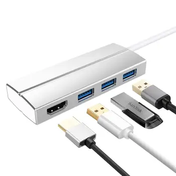 Tip C HUB USB 3.0 Splitter Dongle pentru laptop macbook, Huawei P20 Pereche 20, Samsung S9/S9 plus, etc