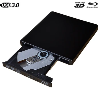 Extern Blu-Ray Drive Slim USB 3.0 Bluray Writer BD-RE CD/DVD-RW Scriitor Redare Blu-ray Disc pentru Asus, Samsung, Acer, Dell, HP 17177