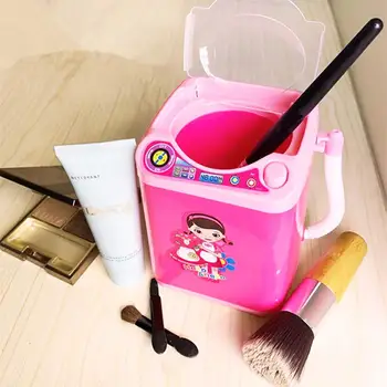 Mini Electric Machiaj Perie Aspirator Mașină de Spălat Păpuși Jucărie Speli Pensulele de Machiaj Beauty Blender Instrument de curățare