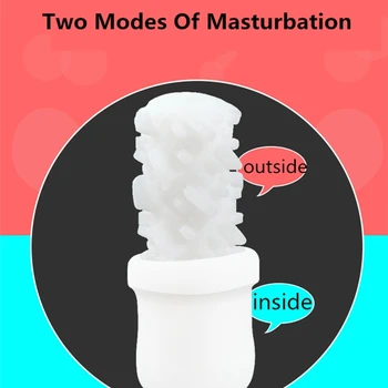 Față-verso Stimularea Bărbați Masturbator Cupa Moale Stramte Pizde Jucarii Sexuale Realist Vagin Vacuum Cupa de Buzunar pentru Masturbare