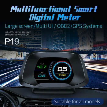 2020 Masina HUD Navigare OBD2 GPS Sistem Dual Head Up Display Smart Gadget Computer de bord Turbo de Testare a frânelor de Vitezometru de Alarmă