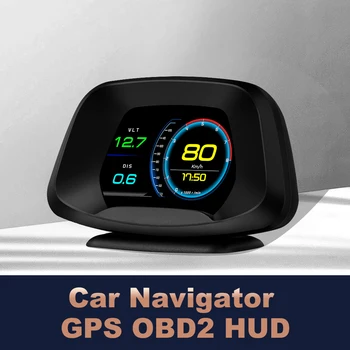2020 Masina HUD Navigare OBD2 GPS Sistem Dual Head Up Display Smart Gadget Computer de bord Turbo de Testare a frânelor de Vitezometru de Alarmă