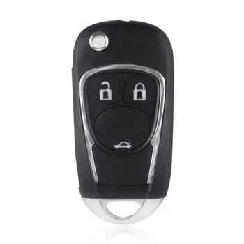 KEYYOU 10buc Flip Key Remote Shell Pentru Chevrolet Cruze Camaro Equinox Malibu Sonic Scânteie Volt 3 Butoane Telecomanda Cheie Auto de Caz