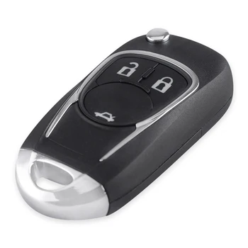 KEYYOU 10buc Flip Key Remote Shell Pentru Chevrolet Cruze Camaro Equinox Malibu Sonic Scânteie Volt 3 Butoane Telecomanda Cheie Auto de Caz