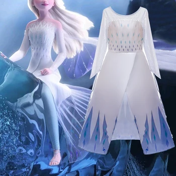 Vara Snow Queen Fete Rochie Anna Elsa 2 Cosplay Costum Pentru Copii De Halloween Printesa Rochie De Lux Pentru Copii Rochii Vestidos Infantil