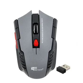 2.4 Ghz Mini portabil Wireless Optical Mouse de Gaming Pentru PC, Laptop Gri