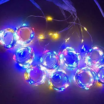 300 LED-uri Baterie Micro Orez Sârmă de Cupru Zână Șir de Lumini de Partid white/rgb smart home lumina electronica de crăciun, de anul nou bunuri
