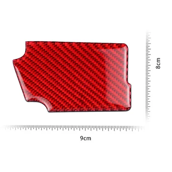 2 buc Mașină Roșie Fibra de Carbon Interioară a Mânerului Portierei Castron Patch Panel Capac Decorativ Ornamental Autocolant pentru Ford Mustang-2019