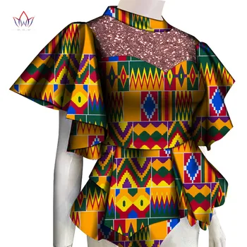 Femei Haine 2020 Africane Camasi Pentru Femei Dashikis 6xl Africa Imbracaminte Femei Africane Tradiționale de Îmbrăcăminte din Bumbac Top WY6748