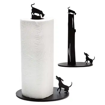 Metal Prosop de Hârtie pisica catel pasăre figura decor bucatarie practic gadget sta șervețel rola acasă raft de depozitare accesoriu de stil