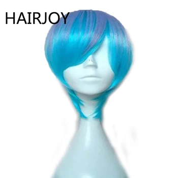 HAIRJOY Par Sintetic, Scurt, Drept Peruca Cosplay Violet Albastru Blonda Verde Maro 15 Culori Disponibile, Livrare Gratuita