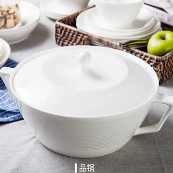 Jingdezhen Ceramică Set de Cină Bucatarie Tacamuri din Ceramică Plăci și Feluri de mâncare Boluri 60pcs combinație Veselă Seturi