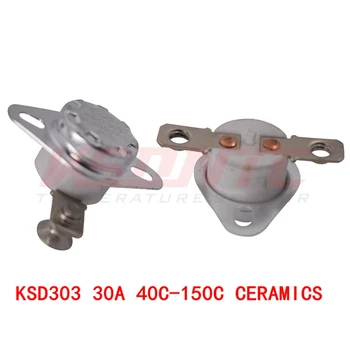 10BUC KSD303 30A250V 40-150 gradul Ceramice KSD301 Normal Închis Comutator de Temperatura Termostat 40 50 60 70 80 90 100 110 120 17543