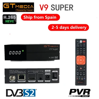 GTMEDIA V9 Super TV prin Satelit Receptor DVB-S2 FULL HD 1080P Suport PowerVu DRE &Biss key DLNA Receptorilor PK Freesat V8 Super
