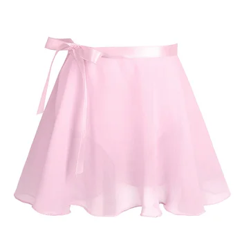 IIXPIN Fete rochie de Balet copii tricou Mâneci Scurte Gimnastica Tricou de dans body pentru fete cu Sifon Legat de Fusta Tinuta