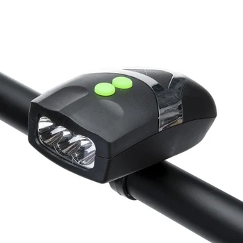 Hot Ultra Luminoase 3 LED-uri de Biciclete Ciclism Frontal Lumina Lămpii + Electronice Bell Corn Combinație Accesorii pentru Biciclete MVI-ing