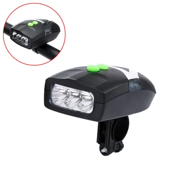 Hot Ultra Luminoase 3 LED-uri de Biciclete Ciclism Frontal Lumina Lămpii + Electronice Bell Corn Combinație Accesorii pentru Biciclete MVI-ing