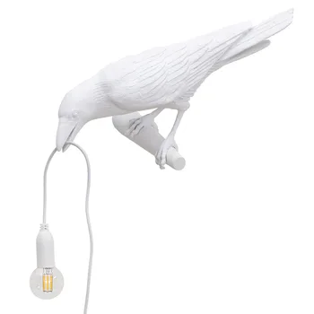 Nordic Designer CONDUS Pasăre Mică Led Lămpi de Masă Moderne Rășină Cioara Lampa de Birou pentru Studiu Dormitor Decor Acasă Corpuri de iluminat de Arta