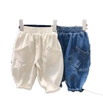 Îmbrăcăminte pentru copii 2020 Primăvară Nouă Crawler Băiatului Pantaloni din Denim Vara coreean Fetita Pantaloni Largi