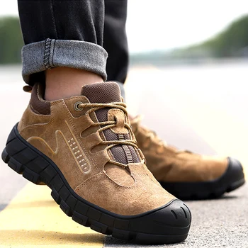 Respirabil Siguranță Pantofi pentru Bărbați din Oțel Toe Pantofi Puncție Dovada muncii Cizme Barbati Pantofi de Lucru rezistent la Uzura Drumeții Munca Adidași