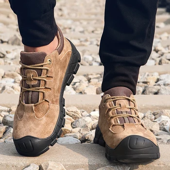 Respirabil Siguranță Pantofi pentru Bărbați din Oțel Toe Pantofi Puncție Dovada muncii Cizme Barbati Pantofi de Lucru rezistent la Uzura Drumeții Munca Adidași