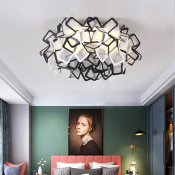 IKVVT minimalist Modern living lampă de tavan Nordic atmosfera de acasă dormitor lampă caldă și romantică lampă de plafon