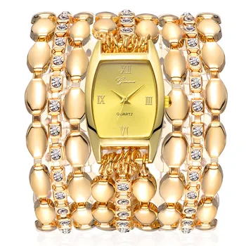 Aur de lux pentru Femei Ceasuri Brățară Moda Cuarț Ceasuri de mână Stras Curea reloj mujer relogio feminino Cadou pentru Fata Ceas 17690