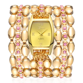 Aur de lux pentru Femei Ceasuri Brățară Moda Cuarț Ceasuri de mână Stras Curea reloj mujer relogio feminino Cadou pentru Fata Ceas