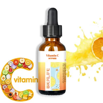 30ml Pură Vitamina C Ser Plante Naturale Extract de Vitamine Albire Esența Acid Hialuronic pentru Tonic pentru Față Anti-Rid Acnee