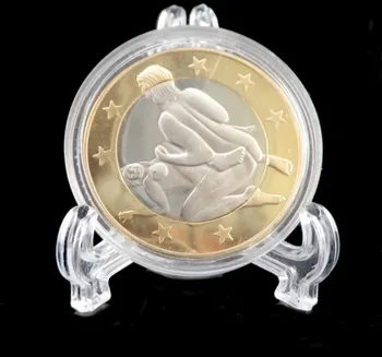 100buc Colecție Mini Plastic Clar Monedă Minerale, Plăci de Carduri de Afișare Medalie de Gem Insigna de Golf Post de Sevalet Stand Titular cadru