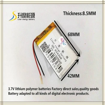 3.7 V 3100mAh 854268 polimer litiu-ion / Li-ion baterie pentru tableta pc power bank GPS, mp4 mașină de jucărie difuzor 17768