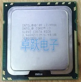 Intel original I7-990X I7 990X CPU Procesor 3.46 G /Six-Core/ LGA 1366 scrattered piese i7 990X 130W poate lucra