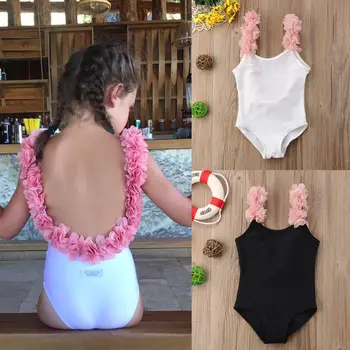 2020 Copil Copii Copii Fete De Baie Drăguț Costum De Vară Floare Ștreangul De Costume De Baie Costum De Baie Bikini Set
