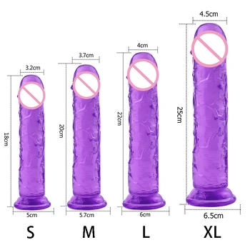 Erotic Penis Adulti Jucarii de la Sex Shop Mare Realiste Penis Dop de Fund De Femeie Sex Anal Toy 18-32CM Realiste Mare ventuza Penis artificial