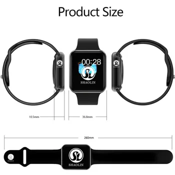 Bluetooth Ceas Inteligent Seria 6 SmartWatch caz pentru apple iPhone, Android telefon Inteligent Reloj Inteligente NU apple watch (Roșu Butto