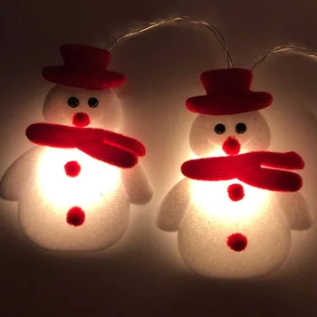Fulgi de zăpadă om de Zăpadă Șir LED Lumini de Basm Ghirlanda Pom de Crăciun Decoratiuni Felinar pentru Acasă de Crăciun Petrecere de Vacanță Iluminat Decor