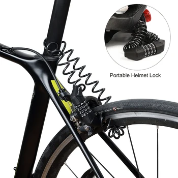 VEST BIKING 1,5 M de Biciclete de Blocare Anti-furt Oțel Material Cablu de Blocare Pentru Motociclete Scutere Biciclete Casca Geantă Șa Bicicletă Accesorii